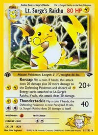 011 Lt. Surges Raichu