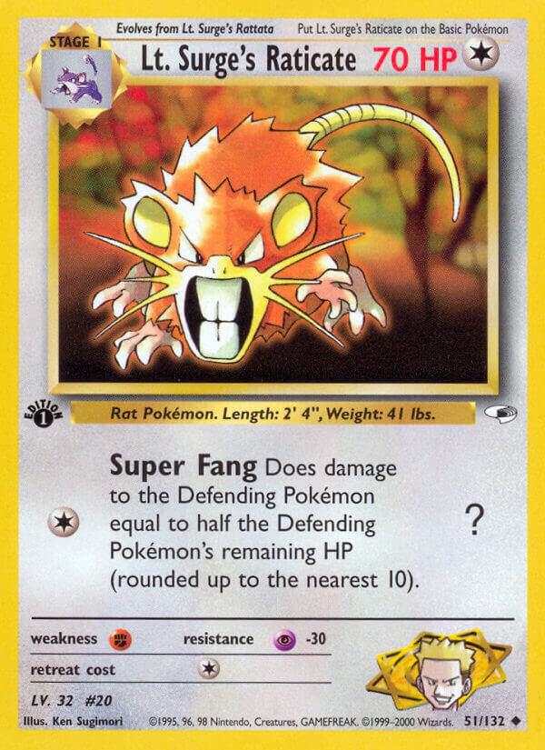 051 Lt. Surges Raticate