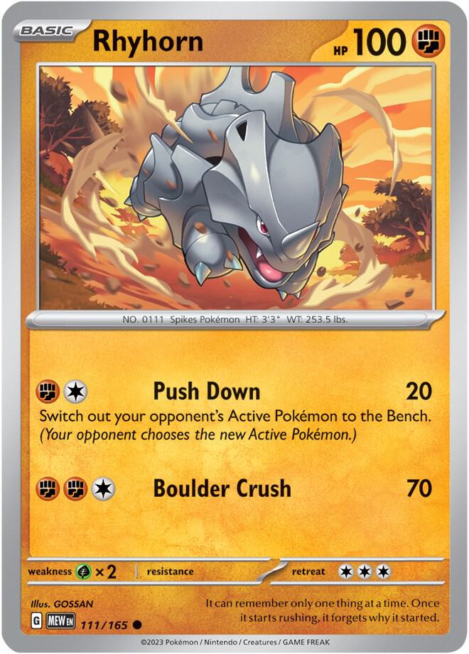 111 MEW Rhyhorn