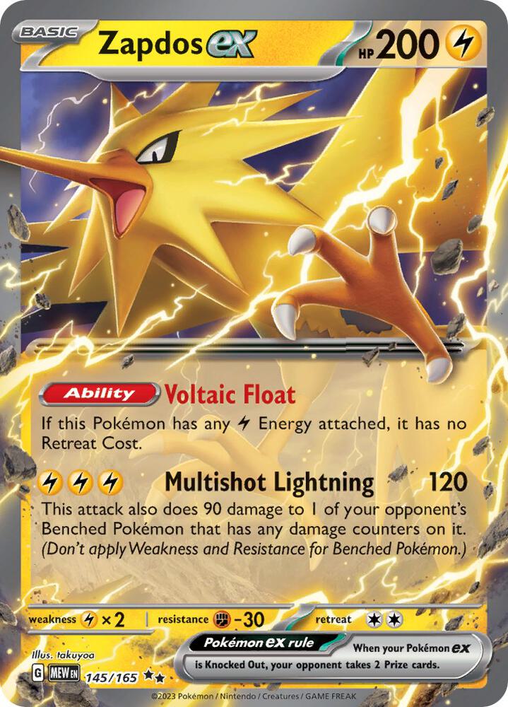 145 MEW Zapdos ex