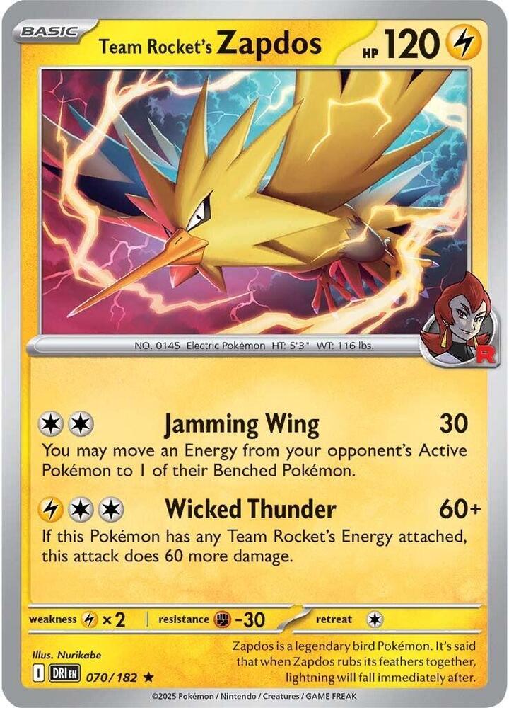 070 DRI Team Rockets Zapdos