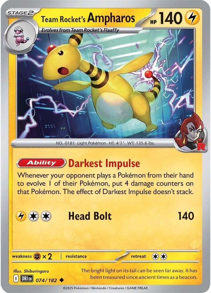 074 DRI Team Rockets Ampharos