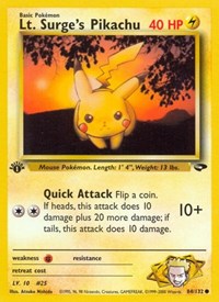 084 Lt. Surges Pikachu