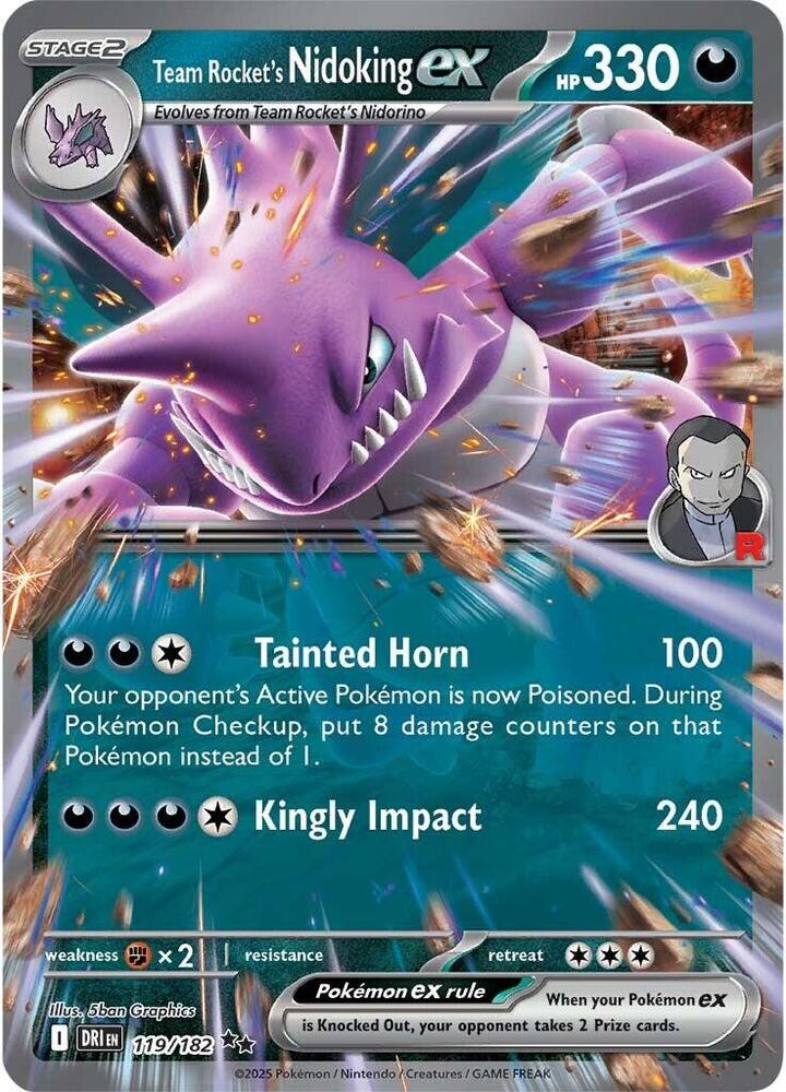 119 DRI Team Rockets Nidoking ex
